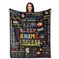 PAZISOL Anime Gifts for Men Women, Gifts for Animes Fans, Unique Anime Gift for Girls Boys, Cool Animes Lover Birthday Presents 60"X50" Throw Blanket