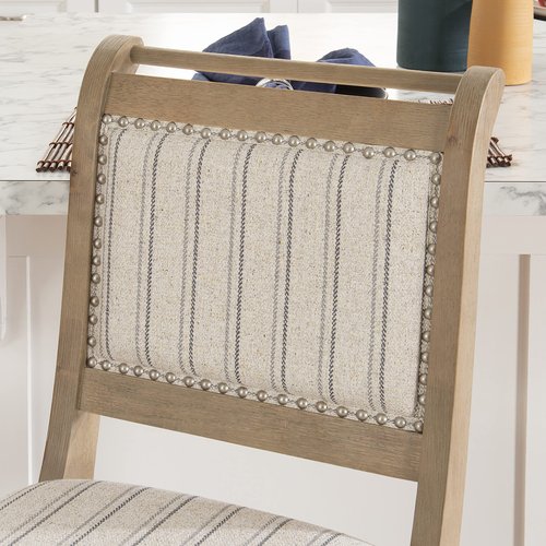 Linon Home Decor Products Newton Grey Counter Stool, Gray Wash