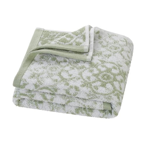 Jessica Simpson – Bath Towel 4 Piece Set | Aziza | Premium Bathroom Décor | Includes 2 Hand Towels and 2 Shower Towels | 100% Cotton & Machine Washable | Frosty Green
