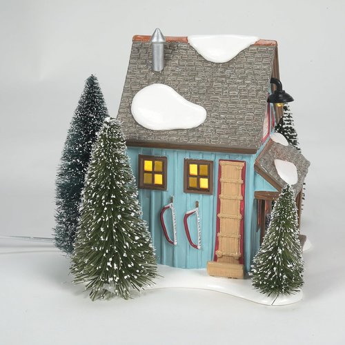 Department 56 Original Snow Village - Village Farms Tree Lot Lit Building - 6.3 Inch, Multicolor