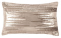Safavieh Home Collection Prasla Taupe/Gold 12 x 20-inch Metallic Beaded Rectangle Sofa Chaise Lounge Chair Living Room Bedroom Decorative Accent Pillow PLS7147A-1220