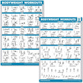 Palace Learning Bodyweight Workout Exercise Poster Set - Laminated Charts (18" x 24") - Volume 1 & 2