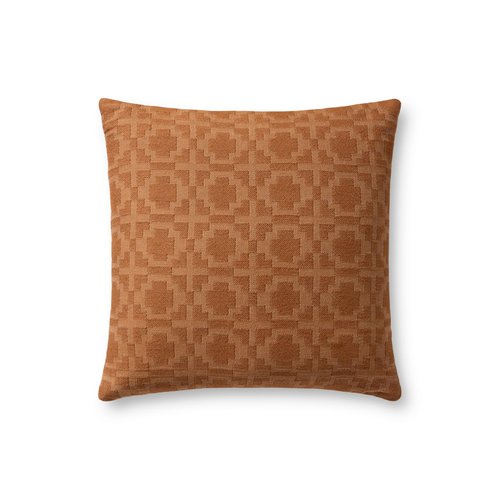 Loloi II Collection PLL0172 Rust 18'' x 18'' Cover Only Pillow
