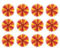Beistle 12 Piece Fall Tissue Paper Fan Decorations For Thanksgiving And Autumn Celebrations
