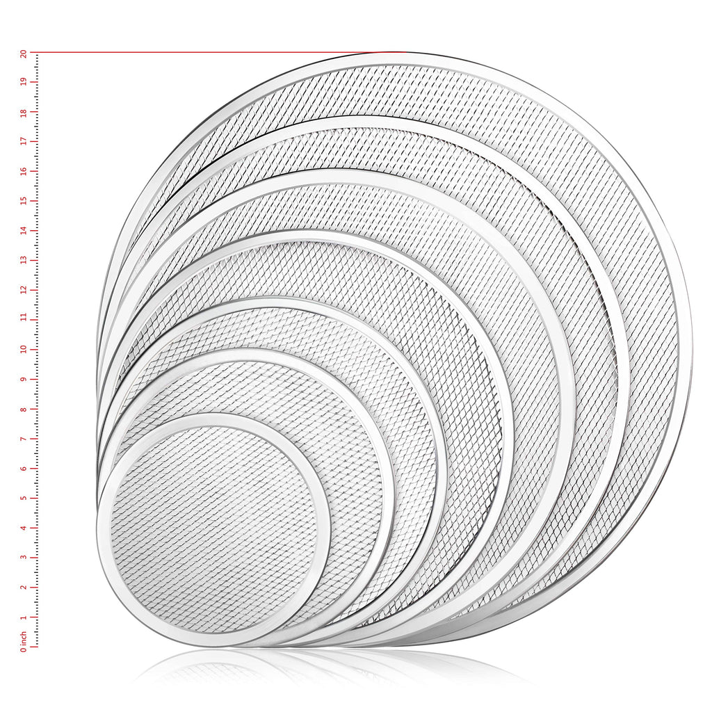 New Star Foodservice Restaurant-Grade Seamless Aluminum Pizza Baking Screen, 16 Inch
