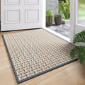 Skiennix Door Mat - Indoor Entrance Mat with Dirt Resistance & Non-Slip Rubber Backing | 17"x30", Gray