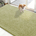 OLANLY Dog Door Mat - Absorbent Non-Slip Washable Chenille Mat for Muddy Paws | 48x30, Vanilla