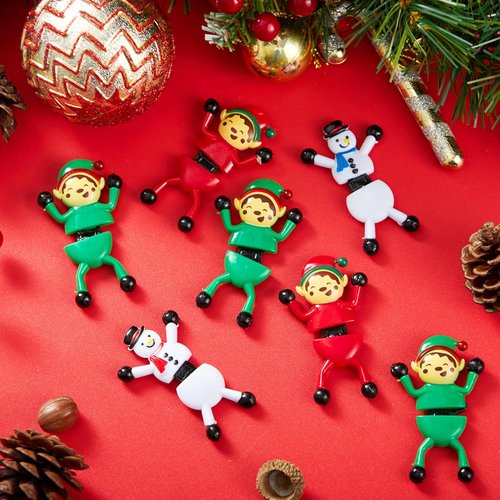 JOYIN 24 PCS Christmas Wall Sticky Climbing Man Toys - Fun Stretchy Hand Climbers for Kids | Holiday Party Favors