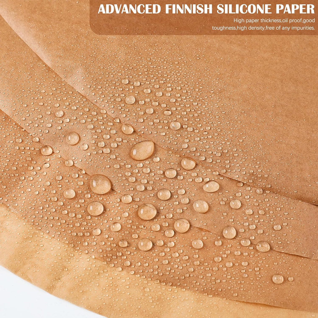 Teenyyou 40 Pcs Round Parchment Paper Liners - 20 Inch Unbleached Baking Paper for Dutch Ovens, Air Fryers & More