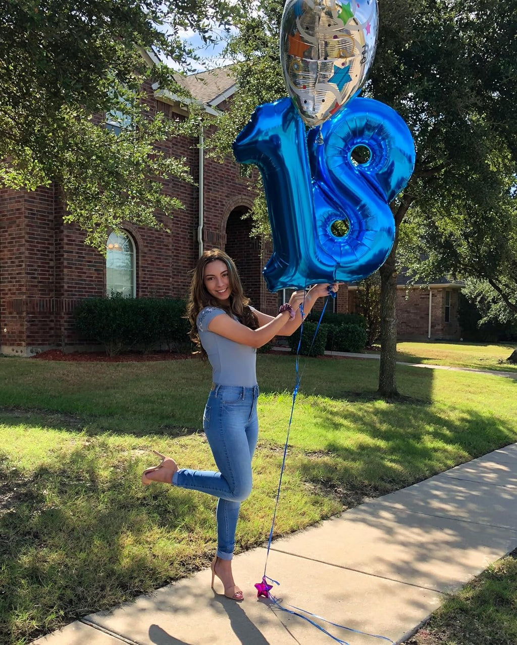 Number 18 Balloon - Navy Blue 40 Inch | Perfect for 18th Birthday Celebrations & Party Decor
