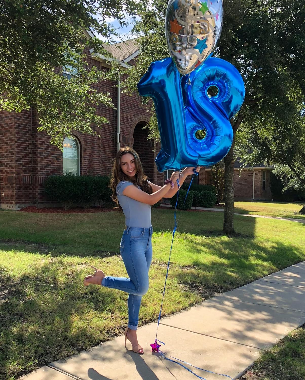 Number 18 Balloon - Navy Blue 40 Inch | Perfect for 18th Birthday Celebrations & Party Decor