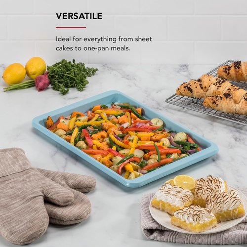 KitchenAid Nonstick Aluminized Steel Baking Sheet - 10x15 Inch, Durable & Easy to Clean