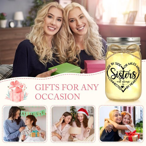 Sister Birthday Gifts, Sisters Gift from Sister Christmas Valentines Day Mothers Day Gifts for Sis Sisters