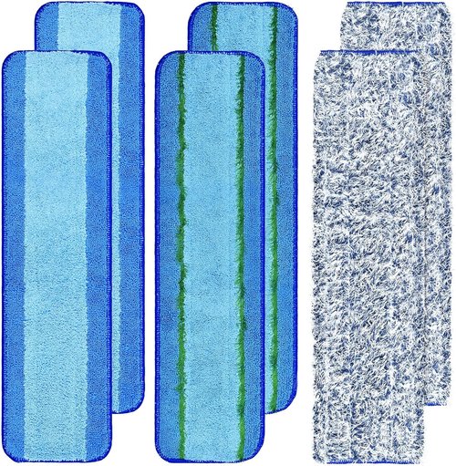 Bona - 6 Pack Microfiber Cleaning Pads - Washable & Reusable for Hardwood Floors | Deep Cleaning & Dusting