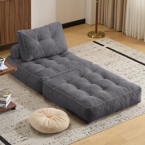 LFCREATOR Folding Sofa Bed,Convertible Sleeper Chair for Adults, Folding Sofa Bed Foam Filling Couch with Pillow，Sleeper Chairs Single Size Floor Mattress