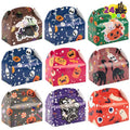 JOYIN 24 Pcs Halloween Candy Boxes with Repetitive Patterns, Kids Halloween Goodie Gable Boxes for Trick-or-Treating, Halloween Party Favors, Halloween Snacks, Event Party Supplies