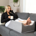Kolbs Double Leg Elevation Pillow - Post Surgery Comfort with Stylish Jacquard Cover