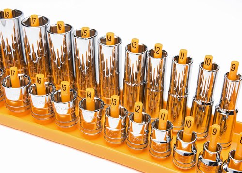 GEARWRENCH 3 Pc. 1/4", 3/8" & 1/2" Drive Metric Socket Storage Tray Set - 83119