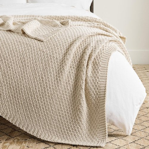 WDCOZY Chunky Cable Knit Throw Blanket Super Soft Warm Knitted Throw Blanket for Couch, Sofa, Chair, Bed Lightweight Breathable Cozy Comfortable Home Decorative Camel Tan Beige 60x80 Inches