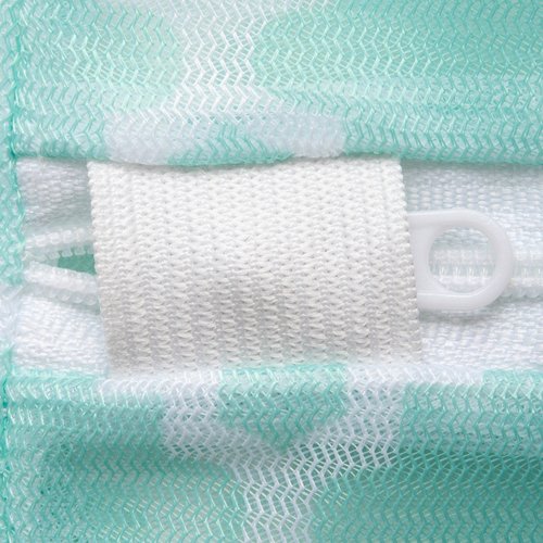 DII Laundry Storage Collection Mesh Zippered, Large/Medium/Small Set, Aqua Lattice, 6 Piece