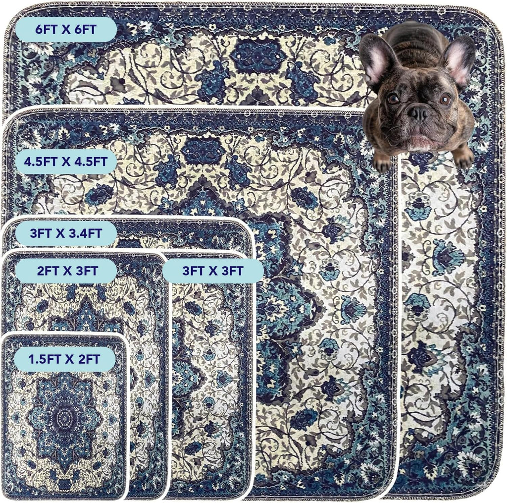 PUPIBOO Washable Pee Pads for Dogs & Cats - Super Absorbent, 100% Waterproof & Non-Slip Training Pads