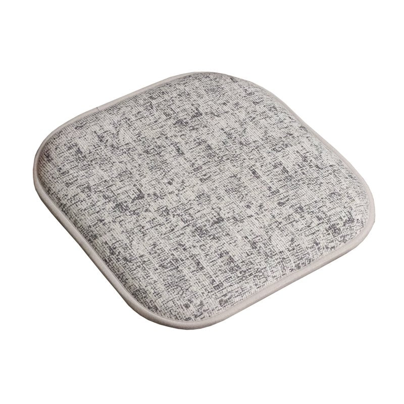 Memory Foam No Slip Chair Pad Cushion 2 Pack - Black & White