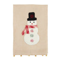 Mud Pie Felt Applique Farm Towels, Snowman, 21" x 14"