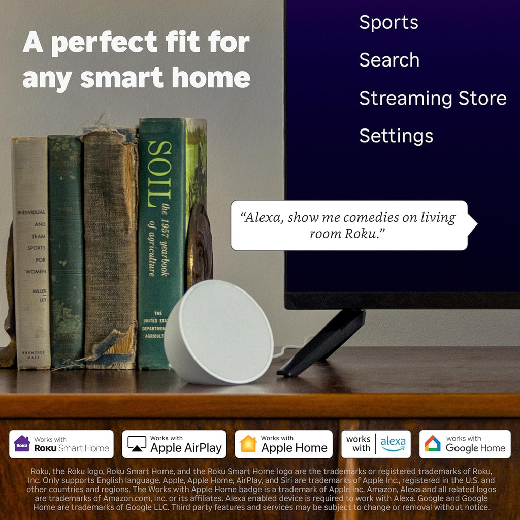 Roku Streaming Stick 4K - HDR & Dolby Vision Streaming Device with Voice Remote & Long-Range Wi-Fi
