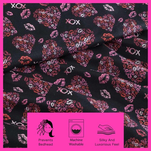 Betsey Johnson - Twin Bed Sheets, Bedding Set with Matching Sham, Fully Elasticized, Fade & Wrinkle Resistant, Dorm Essentials (Lipstick Betsey Pink)