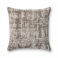 Loloi II Collection PLL0141 Dark Taupe/Ivory 22'' x 22'' Cover Only Pillow