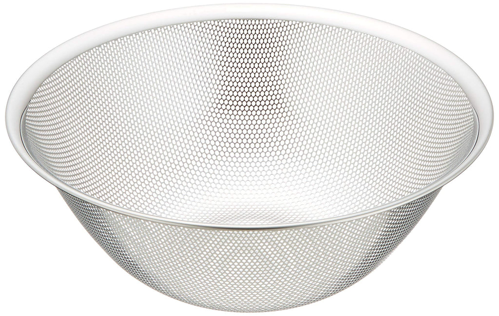 Sori Yanagi Sori Yanagi Punching Strainer for Better Drainage and Easy to Clean, Tsubamesanjo Stainless Steel Strainer, 10.6 inches (27 cm), 1 Plate is Punched for Better Drainage and Clogging,
