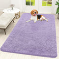 OLANLY Dog Door Mat - Absorbent Non-Slip Chenille Mat for Muddy Paws | 70x46, Quick Dry, Lavender