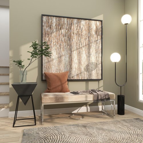 Deco 79 Wood Geometric Inverted Pyramid Accent Table with Black Metal Stand, 14" x 14" x 24", Black