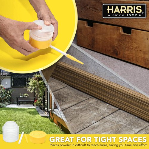 Harris Diatomaceous Earth Powder Duster with 6 Inch Extension Nozzle, for Easier Application of DE in Home & Outdoor Lawn and Garden Use
