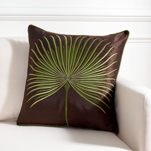 Safavieh Pillows Collection Leste Verte Throw Pillows (Set of 2), 22" x 22", Green