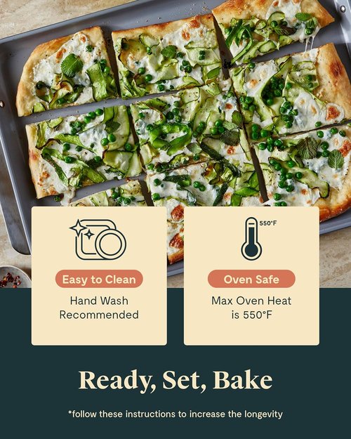 Caraway Nonstick Ceramic Bakeware Set - 5 Pieces of Assorted Baking Pans & Sheets | Non-Toxic, PTFE & PFOA Free - Perracotta