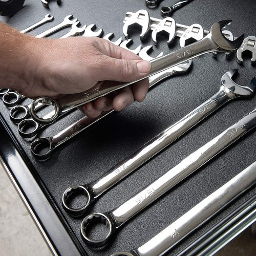 ToolTex Heavy Duty No-Slip Tool Box Liner & Garage Drawer Liner - Black 24" x 20', Anti-Crinkle Mat Protects Drawers & Keeps Tools in Place