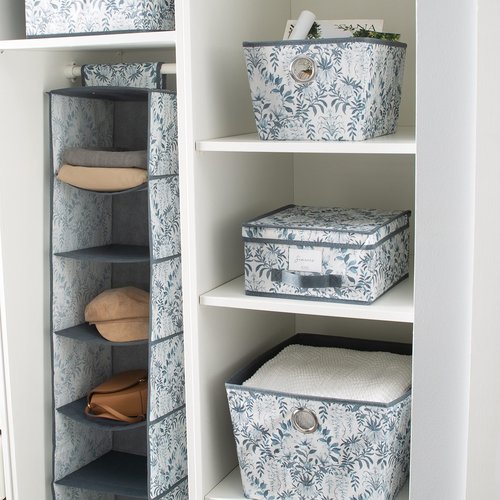 Laura Ashley Medium Storage Box | Dimensions: 11"x 12"x 6 | Foldable | Closet Organization | Storage | Parterre