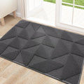OLANLY Indoor Door Mat - Non-Slip, Absorbent & Washable | Low-Profile Entryway Doormat (32x20 inches, Dark Grey)