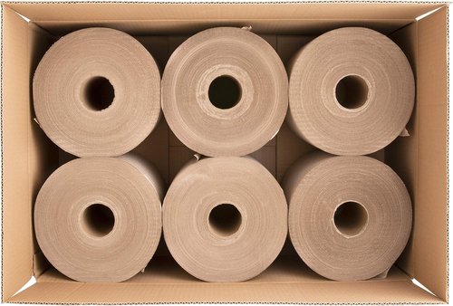 Genuine Joe Embossed Hardwound Roll Towels - Pack of 6 | Durable & Absorbent Design
