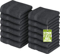 Utopia Towels 12 Pack Premium Wash Cloths Set, 12 by 12 Inches, 100% Cotton Ring Spun, Highly Absorbent and Soft Feel Essential Washcloths for Bathroom, Spa, Gym, and Face, Grey