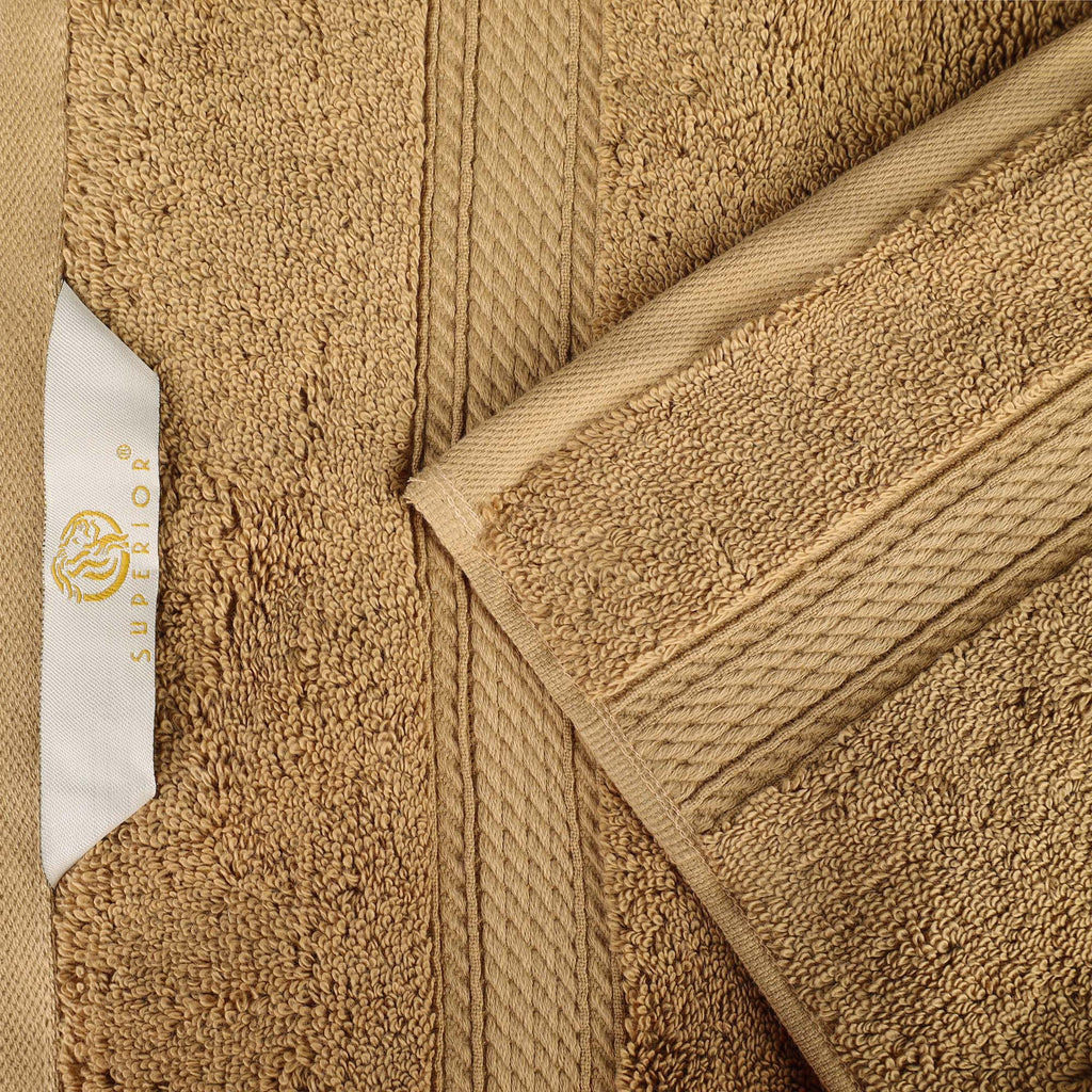 Superior Egyptian Cotton Plush & Absorbent, Bath Towel Set of 4, Toast