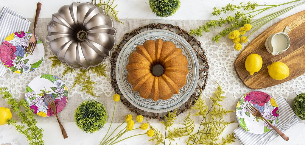 Nordic Ware 12-Cup Bundt Pan - Classic Toffee Finish for Perfectly Shaped Cakes