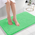 OLANLY Bath Rugs - Extra Soft Chenille, Quick Dry & Absorbent | 24x16 Inches, Mint Green