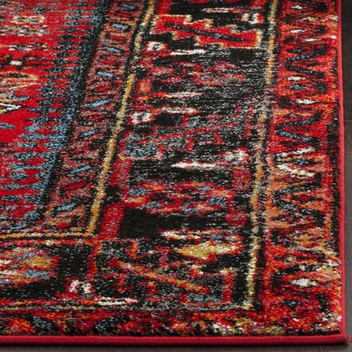 SAFAVIEH Vintage Hamadan Collection Accent Rug - 2'3" x 4', Red & Multi, Traditional Persian Design, Non-Shedding & Easy to Clean, Ideal for Front Door, Kitchen, Entryway, Foyer (VTH211A)