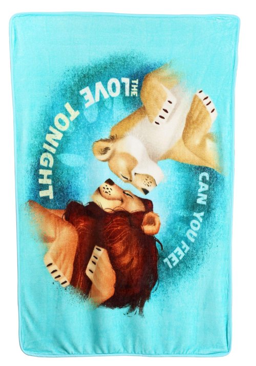 Northwest Lion King Micro Raschel Throw Blanket, 46" x 60", Feel The Love