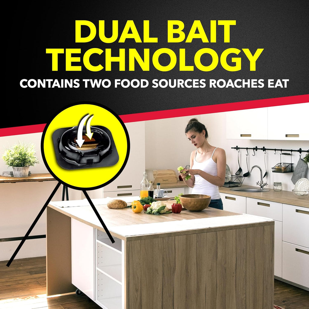 Raid Roach Killer Baits - Effective Pest Control with Egg Stoppers | 12 Count Pack