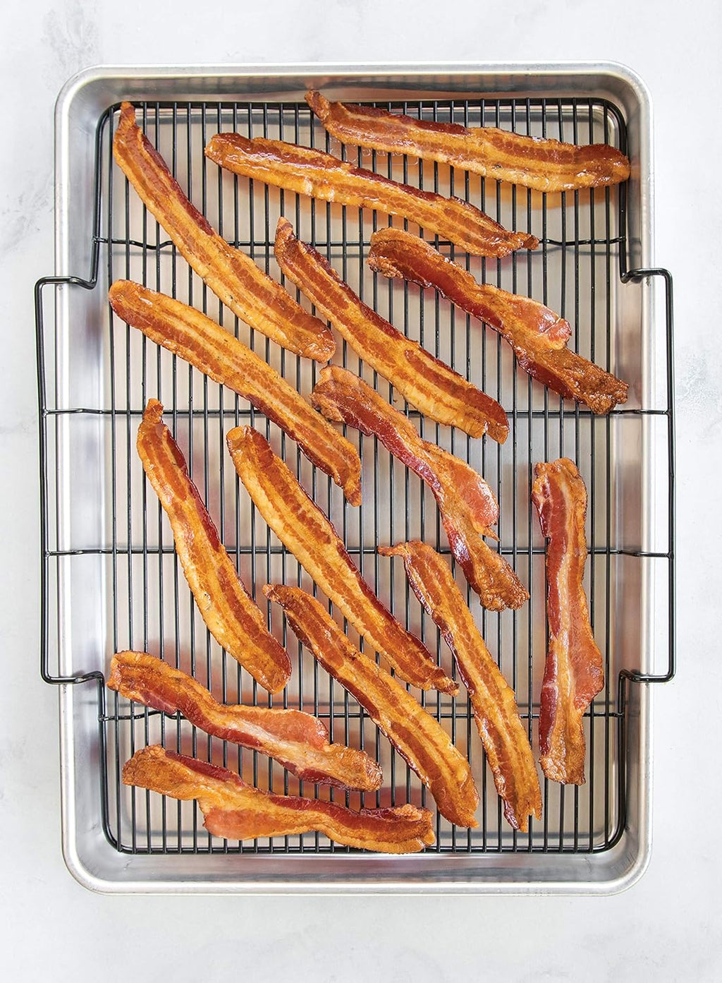 Nordic Ware Extra Large Baking Tray - Crisping Rack for Perfectly Cooked Meals | Silver Finish