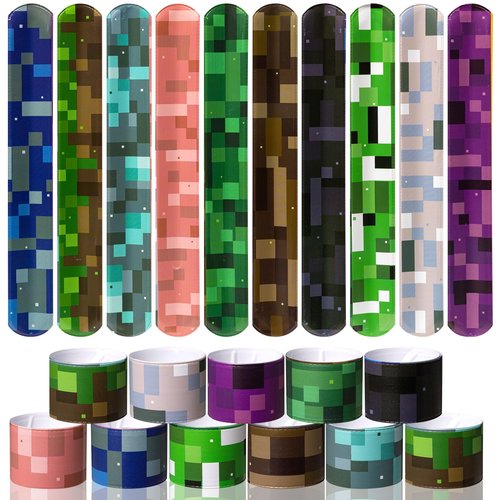 BLZYTOY 20Pcs Birthday Party Supplies,Slap Wristband Set,Best for Fill Up the Goodie Bags