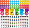 Regine Switzerland Easter Basket Stuffers - 60 PCS Colorful Eggs & Religious Jesus Figurines for Kids